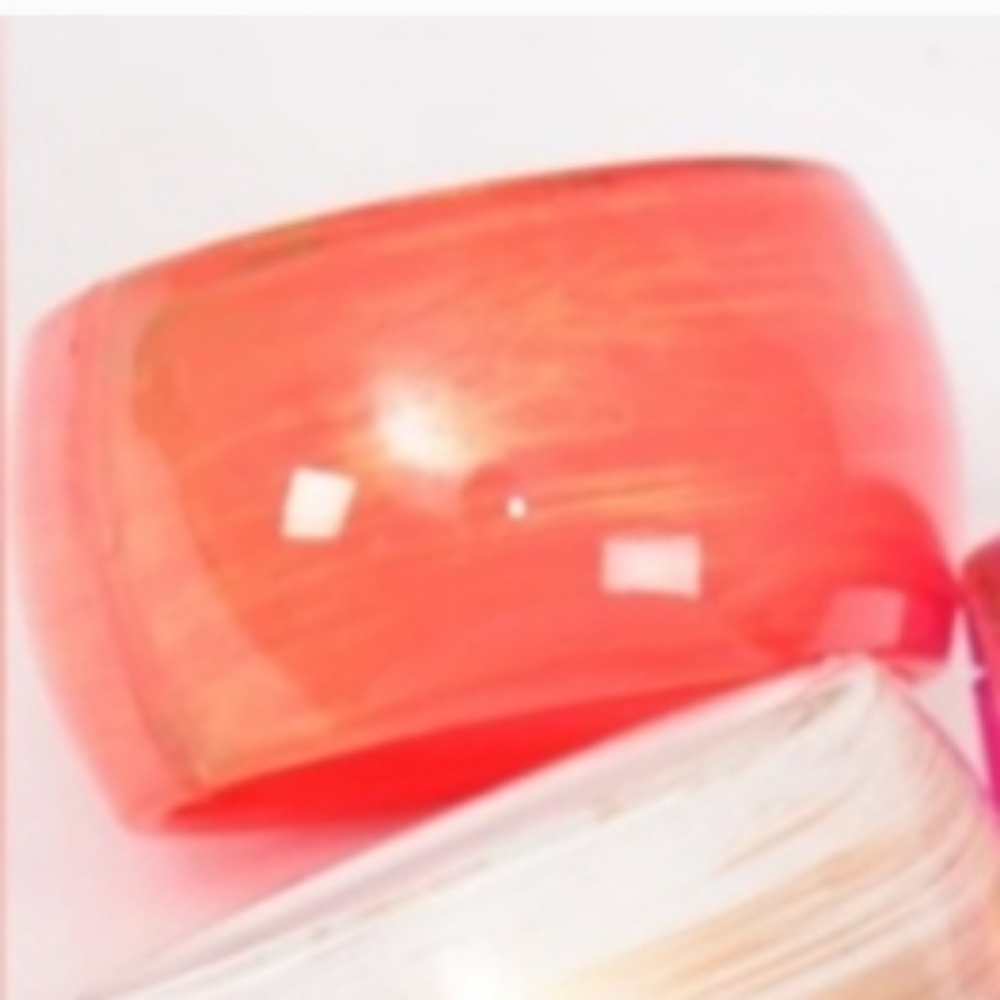 Bangle Bracelet Acrylic **Coral**White,Pink,Blue,Red,Purple, (1 bracelet)